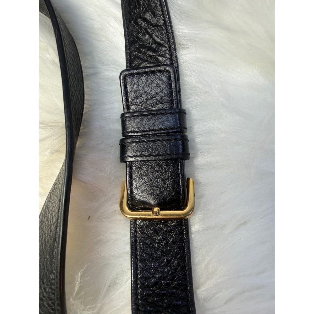 Marc Jacobs Recruit Leather Saddle Bag Black Crossbody M0008137 001 - Picture 12 of 15